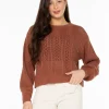 Roxy Day Break Open Knit Sweater | Sweaters
