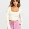 Roxy Good Keepsake Long Sleeve Crop Top | Tops