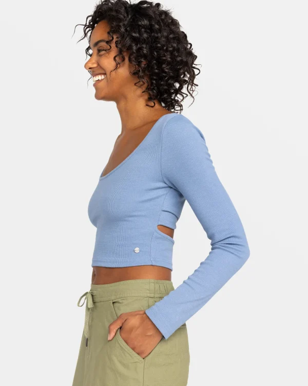 Roxy Good Keepsake Long Sleeve Cropped Top | Tops