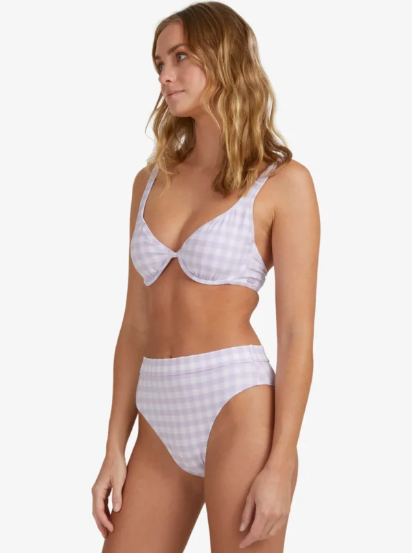 Roxy Heart The Check Moderate Coverage Bikini Bottom | Bikinis