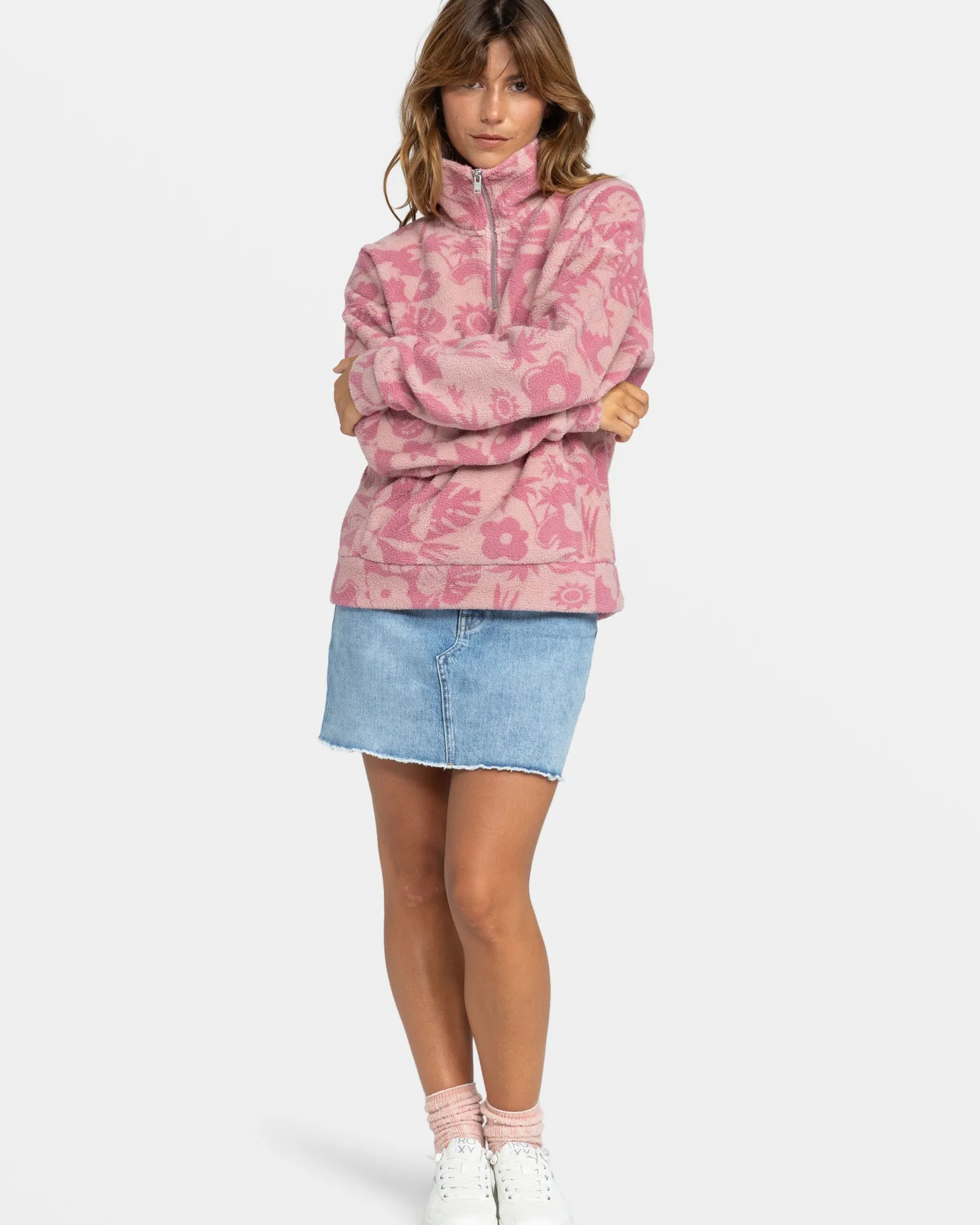 live_out_loud_half_zip_po_2.webp Roxy Live Out Loud Half Zip Polar Pullover | Fleece & Hoodies