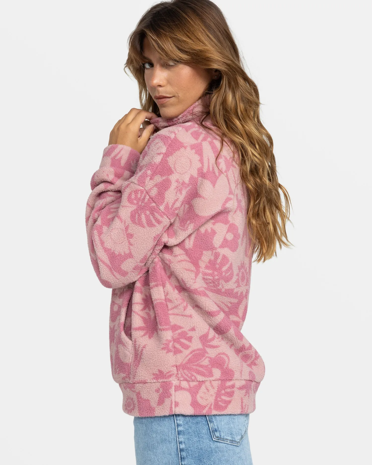 live_out_loud_half_zip_po_4.webp Roxy Live Out Loud Half Zip Polar Pullover | Fleece & Hoodies