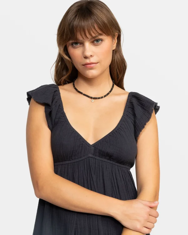 Roxy Luna Flutter Sleeves Mini Dress | Dresses