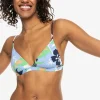 Roxy Printed Beach Classics Fixed Triangle Bikini Top | Bikini Tops