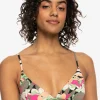 Roxy Printed Beach Classics Fixed Triangle Bikini Top | Bikini Tops | Bikinis