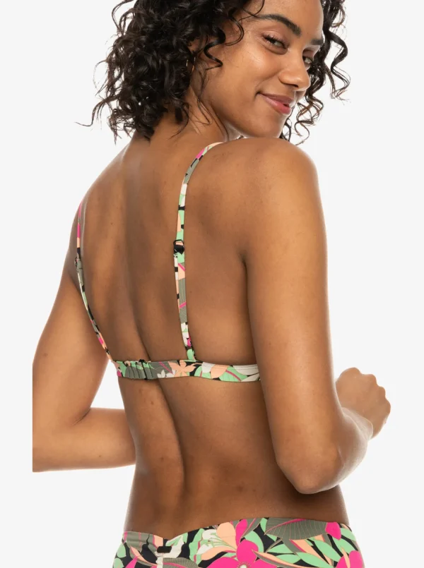 Roxy Printed Beach Classics Fixed Triangle Bikini Top | Bikini Tops | Bikinis