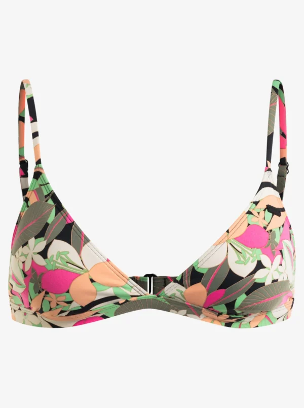 Roxy Printed Beach Classics Fixed Triangle Bikini Top | Bikini Tops | Bikinis
