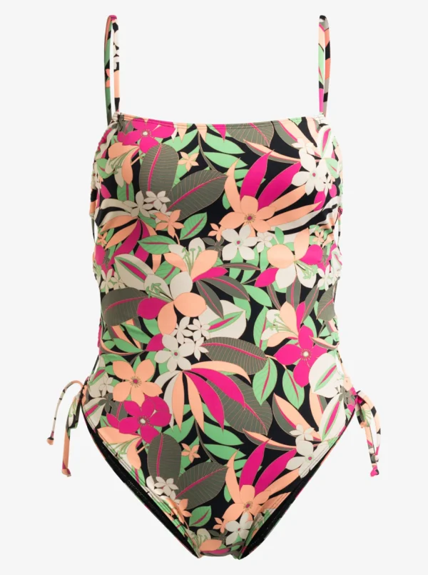 Roxy Printed Beach Classics Lace Up One-Piece Swimsuit | One Pieces