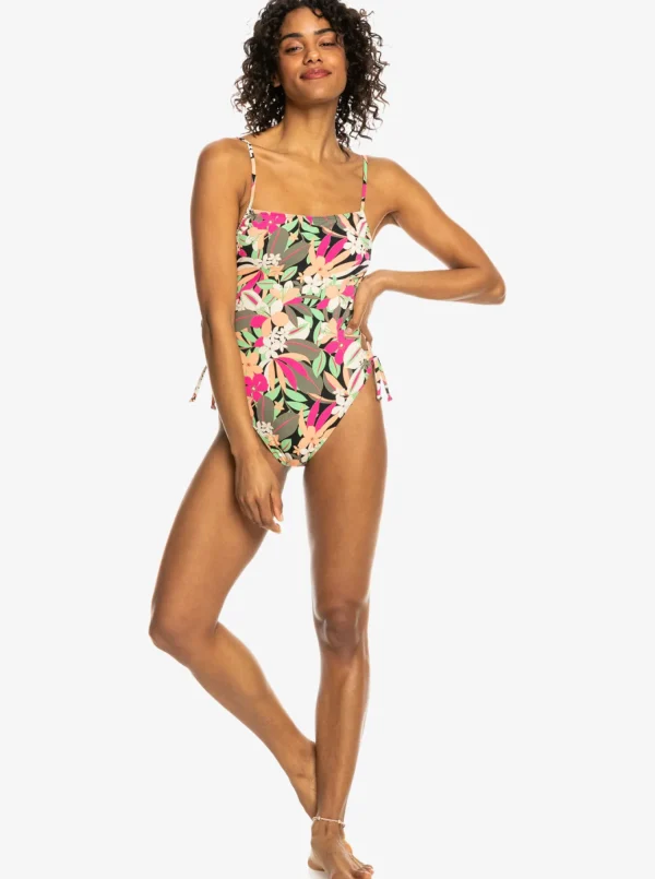 Roxy Printed Beach Classics Lace Up One-Piece Swimsuit | One Pieces