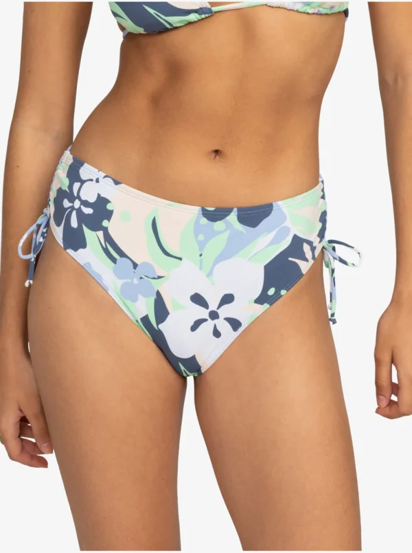 Roxy Printed Beach Classics Moderate Side-Tie Bikini Bottom | Bikini Bottoms