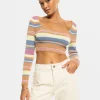 Roxy Sunshine Day Cropped Sweater Top | Sweaters