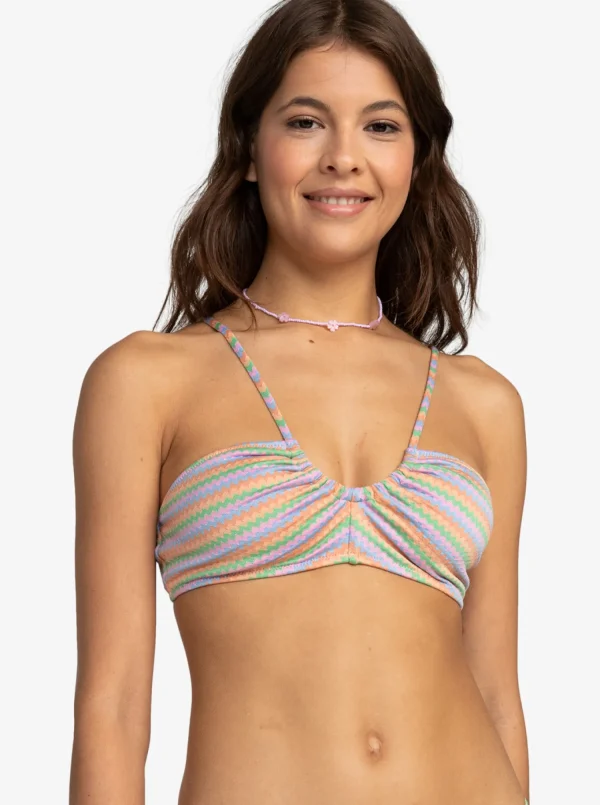 Roxy Wavy Stripe Fashion Bralette Bikini Top | Bikini Tops